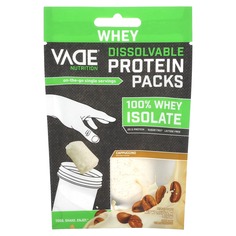 Пакетики с растворимым протеином, 100% изолят сыворотки, капучино, 24,8 г (0,05 фунта), Vade Nutrition