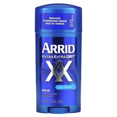 Extra Extra Dry XX, твердый дезодорант-антиперспирант, прохладный душ, 73 г (2,6 унции), Arrid