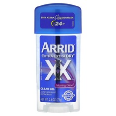Extra Extra Dry XX, прозрачный гель-дезодорант-антиперспирант, Morning Clean, 73 г (2,6 унции), Arrid