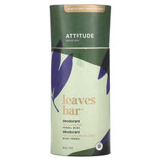 Leaves Bar, дезодорант, с запахом травяного мускуса, 85 г (3 унции), ATTITUDE