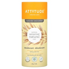 Oatmeal Sensitive Natural Care Deodorant, аргановое масло, 85 г (3 унции), ATTITUDE