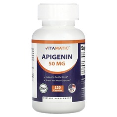 Апигенин, 50 мг, 120 капсул, Vitamatic