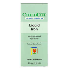 Жидкое железо, с натуральным ягодным вкусом, 118 мл (4 жидк. унции), ChildLife Clinicals