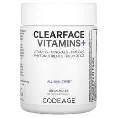 Clearface Vitamins+, 90 капсул, Codeage