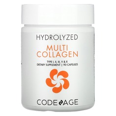 Hydrolyzed, Multi Collagen, Type I, II, III, V, X, 90 капсул, Codeage
