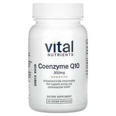 Коэнзим Q10, 300 мг, 30 веганских капсул, Vital Nutrients
