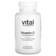 Витамин C, 120 веганских капсул, Vital Nutrients