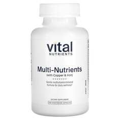 Мультиэлементы (с медью и железом), 180 вегетарианских капсул, Vital Nutrients