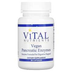Vegan Pancreatic Enzymes , 90 Capsules, Vital Nutrients