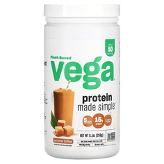 Plant-Based Protein Made Simple, карамельный ирис, 258 г (9,1 унции), Vega