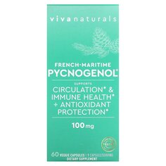 French-Maritime Pycnogenol`` 60 растительных капсул, Viva Naturals