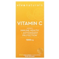 Витамин C, 1000 мг, 250 растительных капсул, Viva Naturals