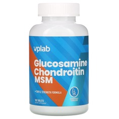 Глюкозамин с хондроитином и МСМ, 180 таблеток, Vplab