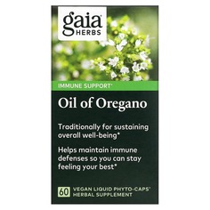 Масло орегано, 60 веганских капсул с жидкостью Phyto-Caps, Gaia Herbs