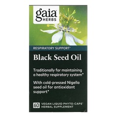 Масло черного тмина, 60 веганских капсул Liquid Phyto-Caps, Gaia Herbs