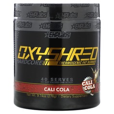 OxyShred Hardcore, термогенное средство для сжигания жира, кали-кола, 276 г (9,74 унции), EHPlabs