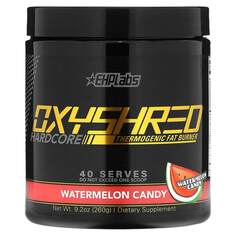 Oxyshred Hardcore, термогенное сжигание жира, арбузные конфеты, 260 г (9,2 унции), EHPlabs