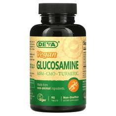 Веганский глюкозамин с МСМ и КМО, 90 таблеток, Deva