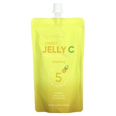 Sweet Jelly C, желейный напиток из конжака на растительной основе, ананас, 150 мл (5,02 жидк. Унции), Everydaze