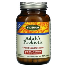Udo&apos;s Choice, Adult&apos;s Probiotic, 60 капсул, Flora