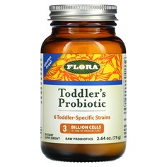 Пробиотик для малышей, 3 мдрд, 75 г (2,64 унции), Flora