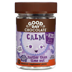 Calm, для детей, 50 шоколадных добавок, Good Day Chocolate