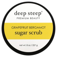 Сахарный скраб, грейпфрут и бергамот, 227 г (8 унций), Deep Steep