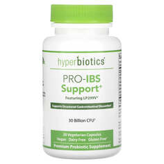 Pro-IBS Support, 30 млрд КОЕ, 30 вегетарианских капсул, Hyperbiotics