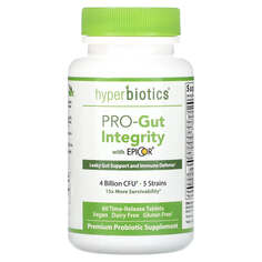 Pro-Gut Integrity, средство для поддержки кишечника с Epicor, 60 таблеток с отсроченным высвобождением, Hyperbiotics