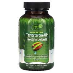 Testosterone UP Prostate Defense, двойного действия, 60 мягких таблеток, Irwin Naturals