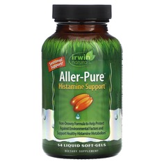 Aller-Pure, поддержка гистамина`` 54 желатиновых капсулы, Irwin Naturals