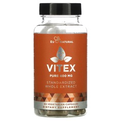Vitex, 400 мг, 60 вегетарианских капсул, Eu Natural