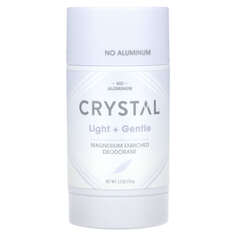 Обогащенный магнием дезодорант, легкий и мягкий, 70 г (2,5 унции), Crystal ​Crystal