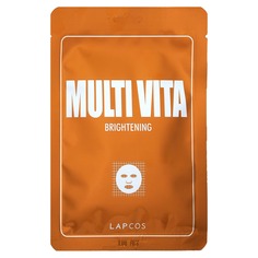 Multi Vita Beauty Sheet Mask, осветляющая маска, 1 шт., 25 мл (0,84 жидк. Унции), Lapcos