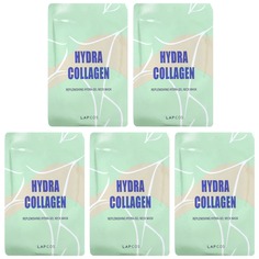 Hydra Collagen, восстанавливающая гидрогелевая маска для шеи, 5 шт. По 15 г (0,53 унции), Lapcos