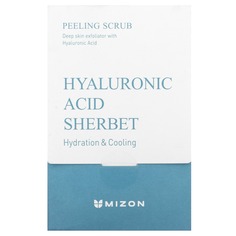 Пилинг-скраб, щербет с гиалуроновой кислотой, 40 пакетиков (7,0 унции) каждый, Mizon