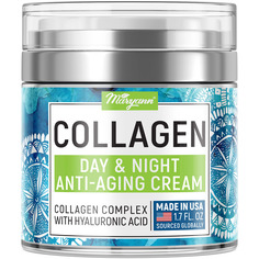 Дневной и ночной антивозрастной крем с коллагеном, 50 мл (1,7 жидк. унции), Maryann Organics