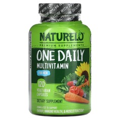 Мультивитамины для мужчин, для ежедневного применения, 120 вегетарианских капсул, NATURELO