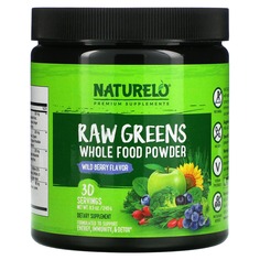 Raw Greens, порошок из цельных продуктов, лесные ягоды, 240 г (8,5 унции), NATURELO