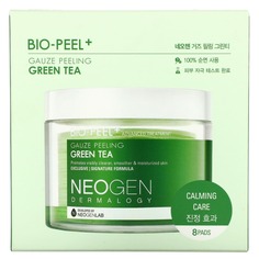 Bio-Peel + зеленый чай с марлевым пилингом, 8 подушечек, по 9,5 мл (0,32 жидк. Унции), Neogen