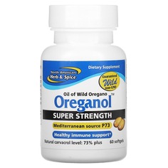 Oreganol, Super Strength, 60 мягких желатиновых капсул, North American Herb &amp; Spice Co.