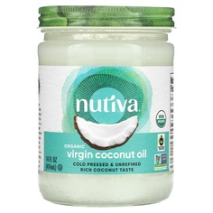 Органическое кокосовое масло первого отжима, 414 мл (14 жидк. унций), Nutiva