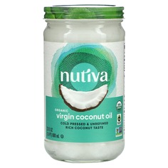 Органическое кокосовое масло, Virgin, 23 жидкие унции (680 мл), Nutiva