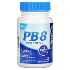 PB 8, пробиотик, 7 млрд, 60 капсул, Nutrition Now