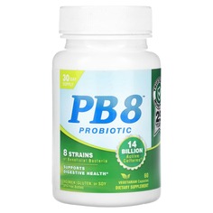 Пробиотик PB8, 7 миллиардов, 60 вегетарианских капсул, Nutrition Now