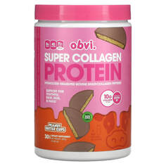 Super Collagen Protein, чашки с арахисовой пастой, 387 г (13,65 унции), Obvi