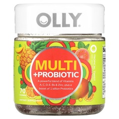 Мультивитамины и пробиотики, Tropical Twist, 70 жевательных таблеток, OLLY