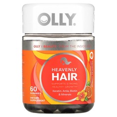 Heavenly Hair, тропический цитрус, 60 жевательных таблеток, OLLY