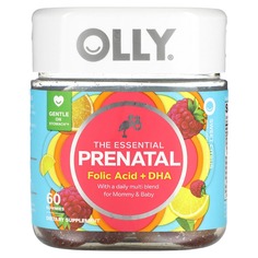 The Essential, добавка для беременных, фолиевая кислота и ДГК, со вкусом сладких цитрусов, 60 жевательных таблеток, OLLY