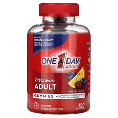 VitaCraves, мультивитаминные жевательные мармеладки для взрослых, 150 жевательных таблеток, One-A-Day